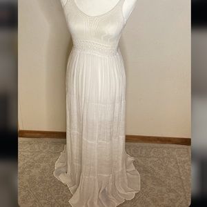 White linen Dress